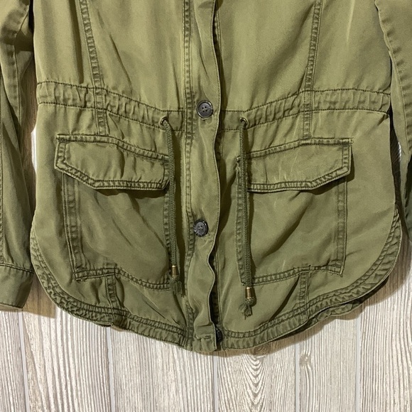 Thread & Supply - Ayla Women's Anorak Utility Jacket Olive Medium - Picture 4 of 10
